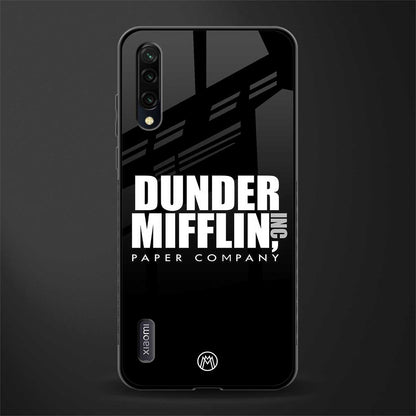 dunder mifflin glass case for mi a3 redmi a3 image
