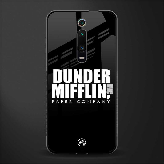 dunder mifflin glass case for redmi k20 image