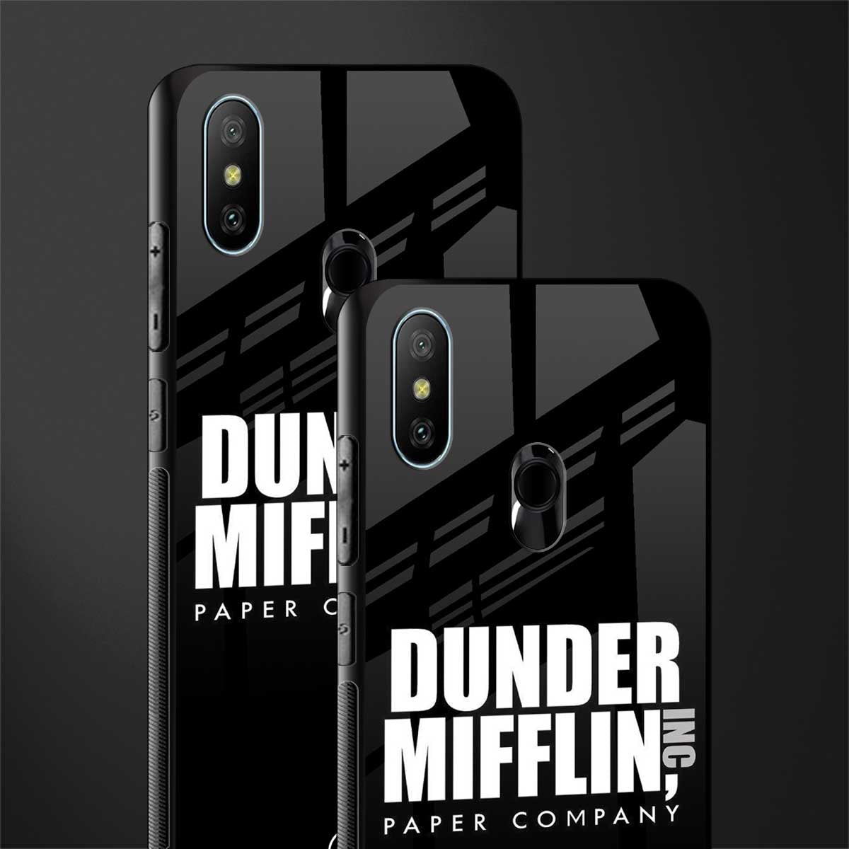 dunder mifflin glass case for redmi 6 pro image-2