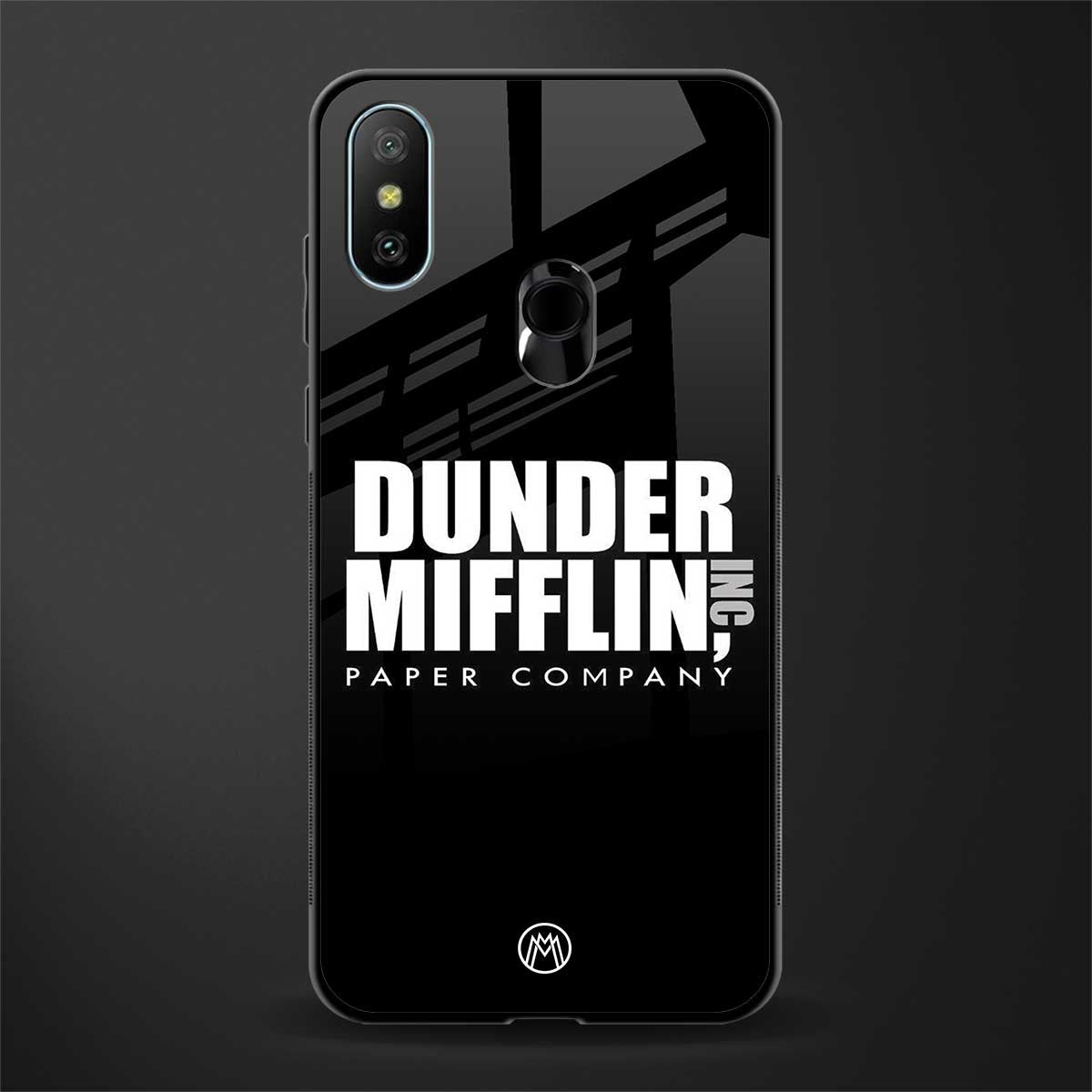 dunder mifflin glass case for redmi 6 pro image