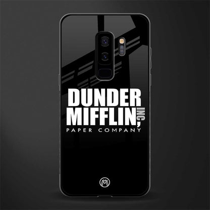 dunder mifflin glass case for samsung galaxy s9 plus image