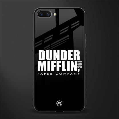 dunder mifflin glass case for oppo a3s image