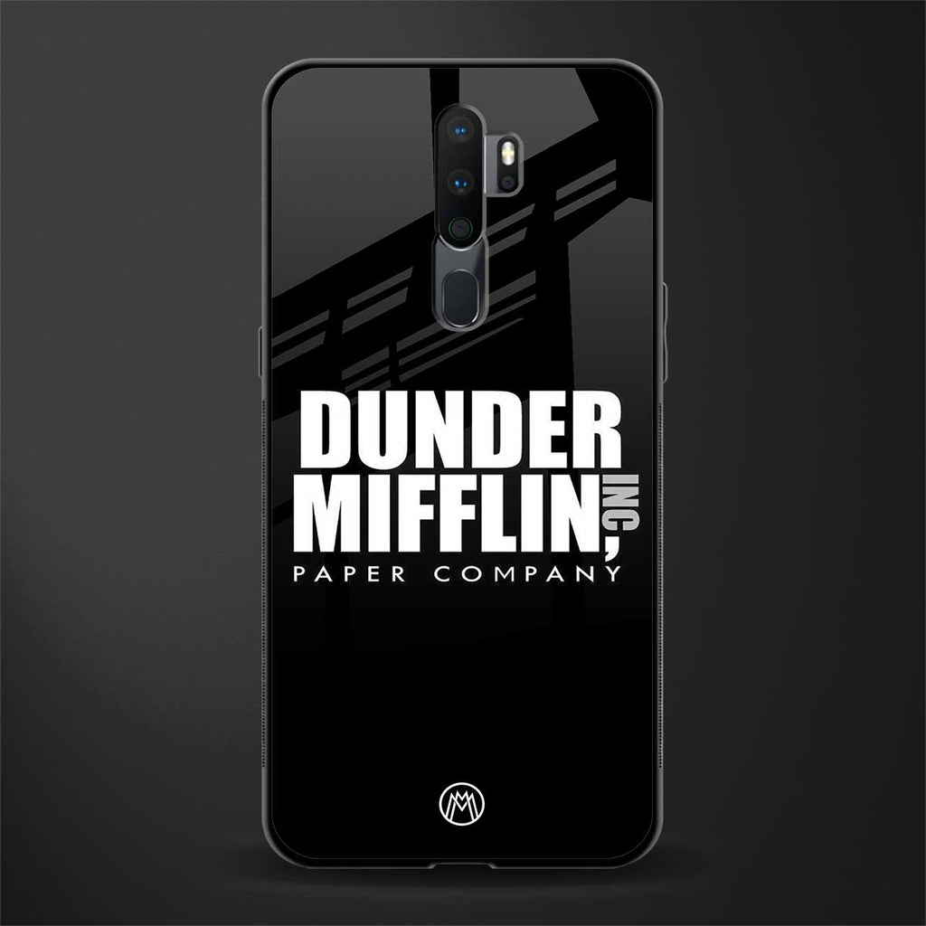 dunder mifflin glass case for oppo a9 2020 image