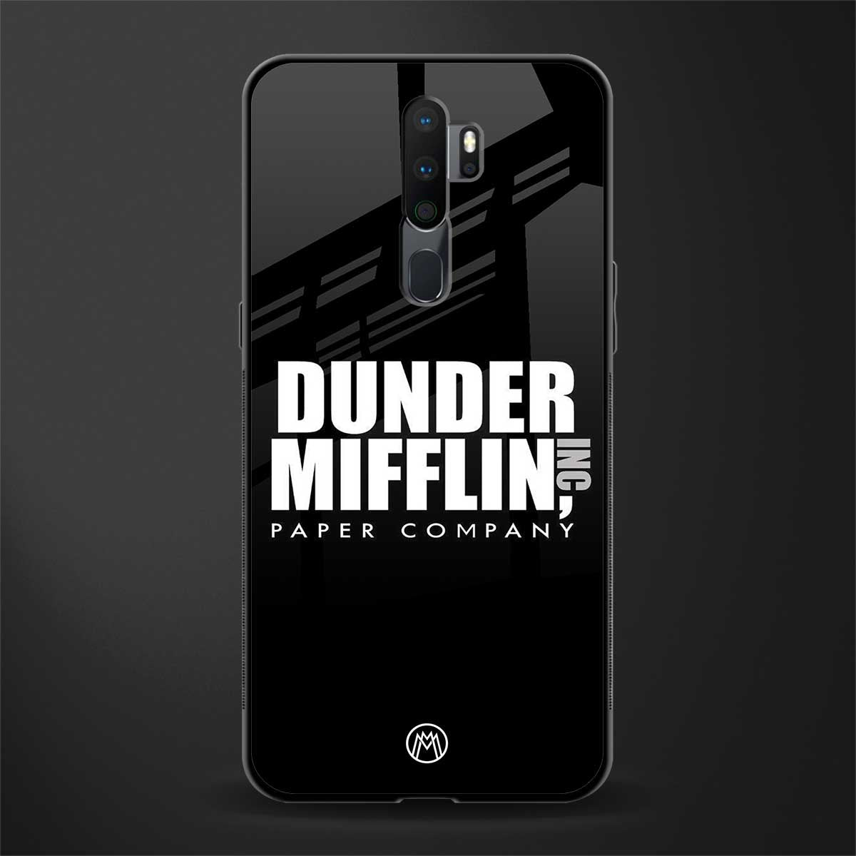 dunder mifflin glass case for oppo a9 2020 image