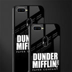 dunder mifflin glass case for oppo a7 image-2
