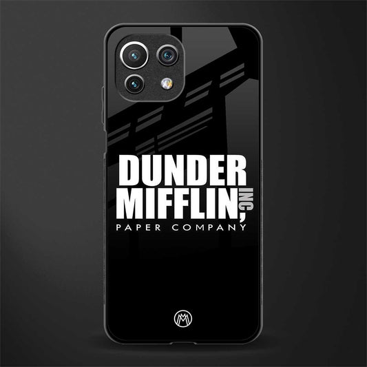 dunder mifflin glass case for mi 11 lite image