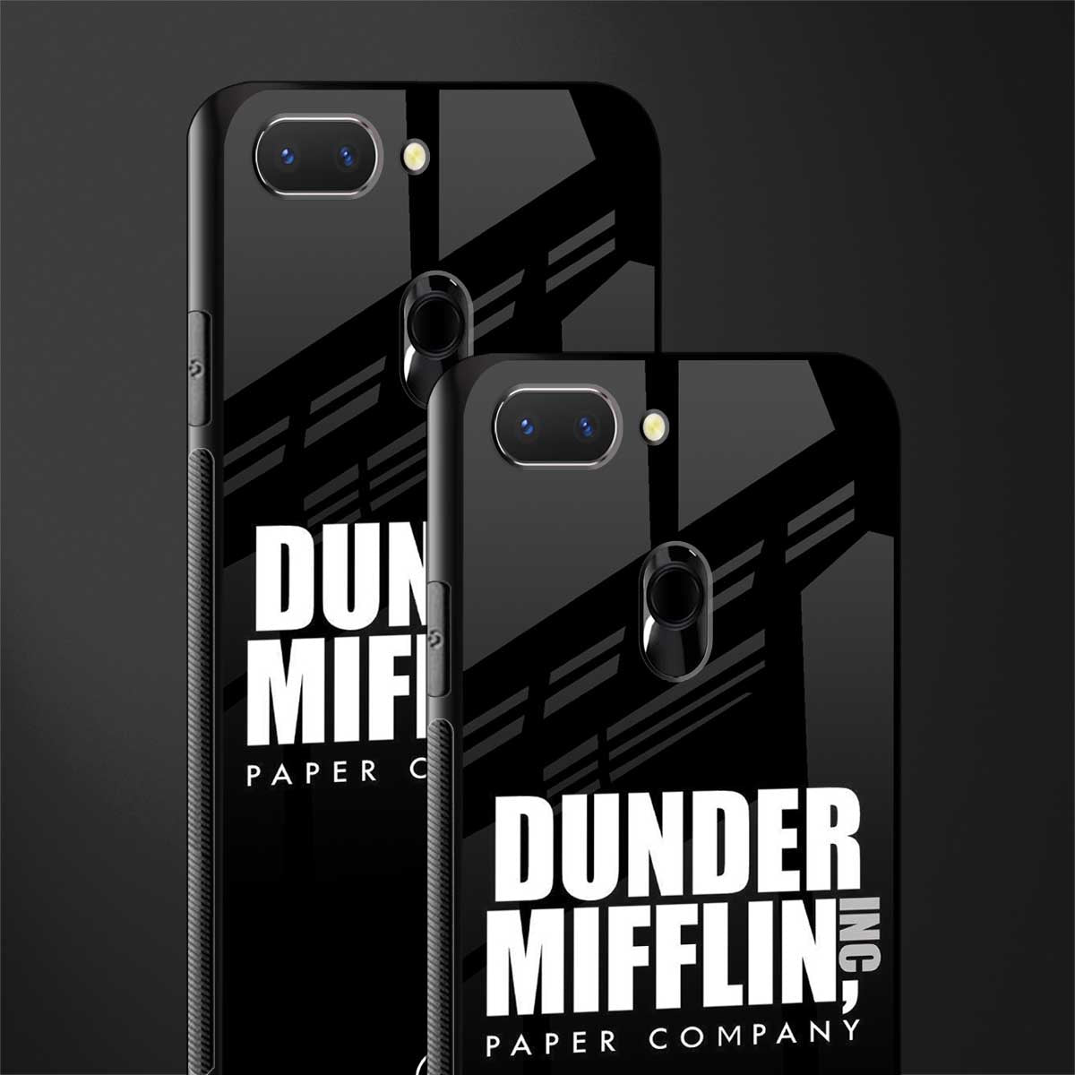 dunder mifflin glass case for oppo a5 image-2