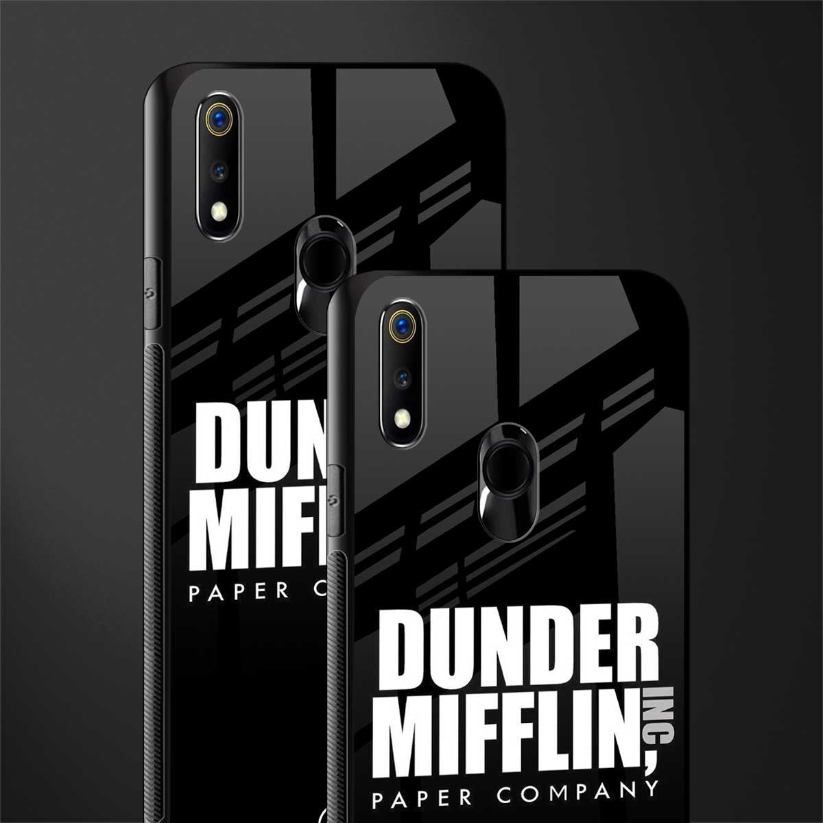 dunder mifflin glass case for realme 3 pro image-2