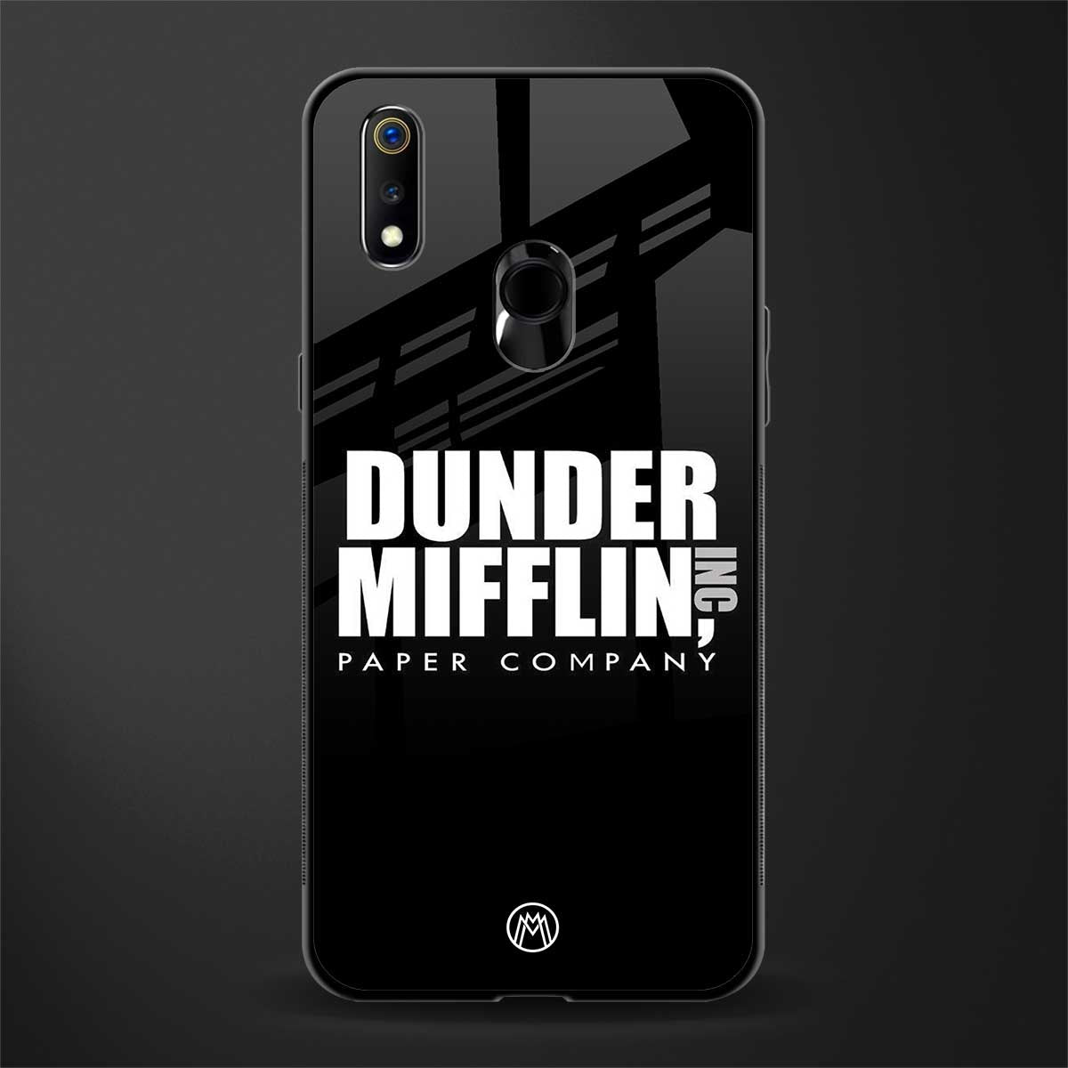 dunder mifflin glass case for realme 3 pro image
