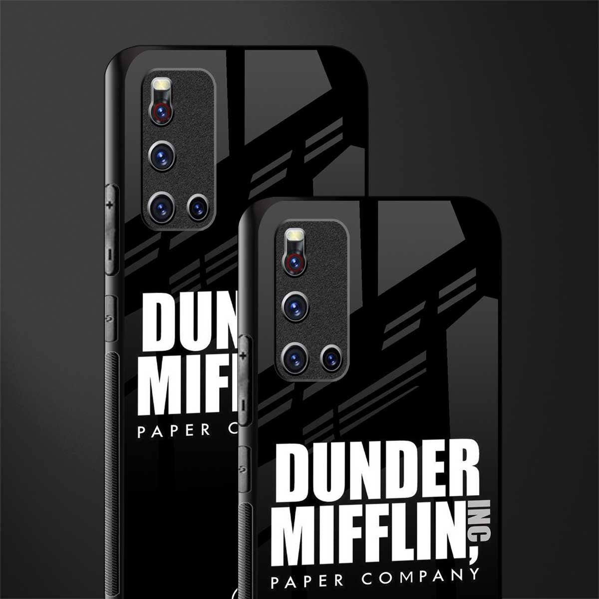 dunder mifflin glass case for vivo v19 image-2