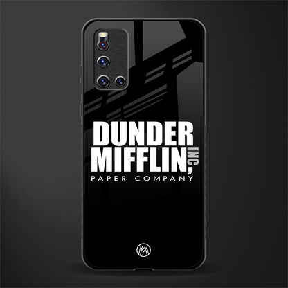 dunder mifflin glass case for vivo v19 image