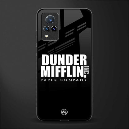 dunder mifflin glass case for vivo v21 5g image