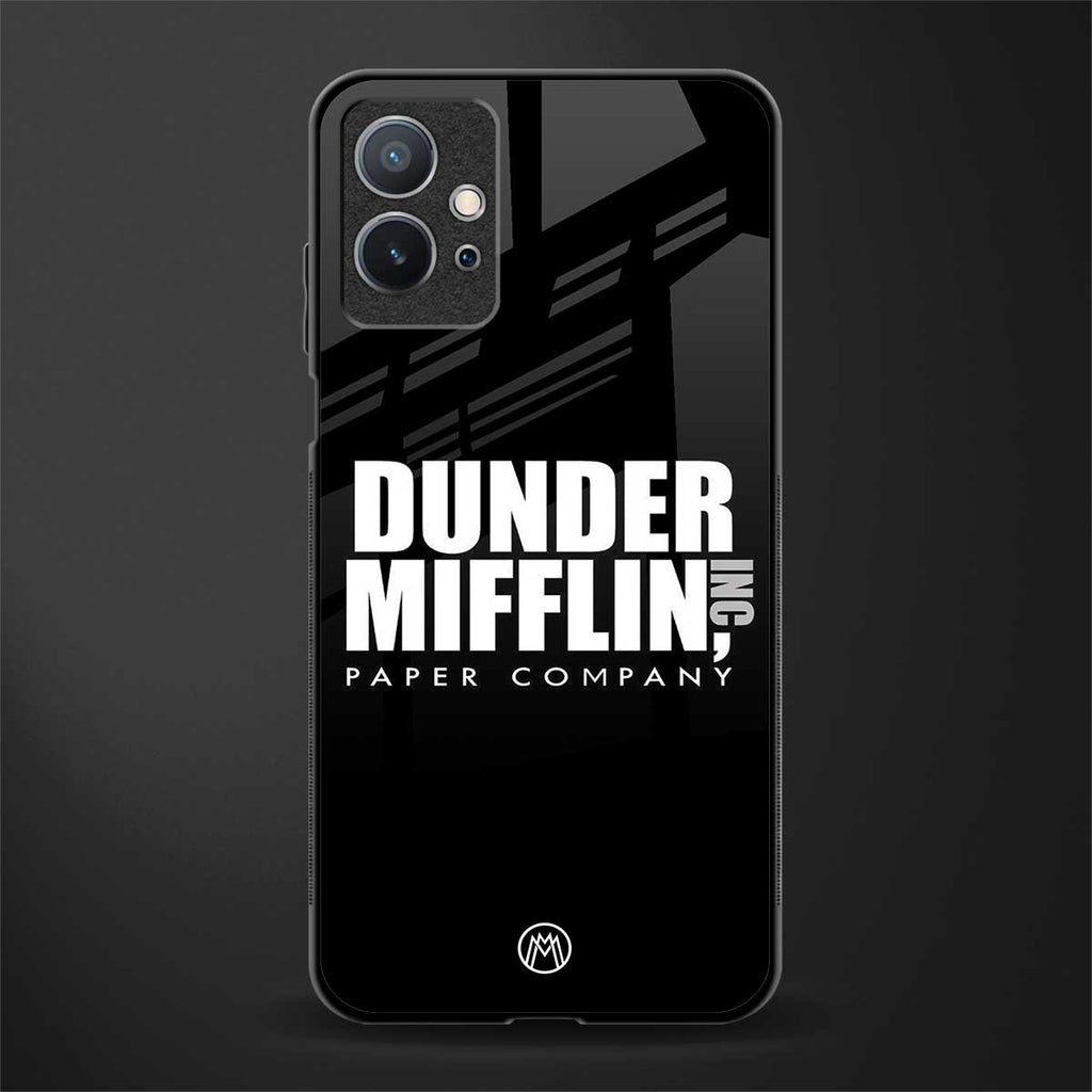 dunder mifflin glass case for vivo t1 5g image