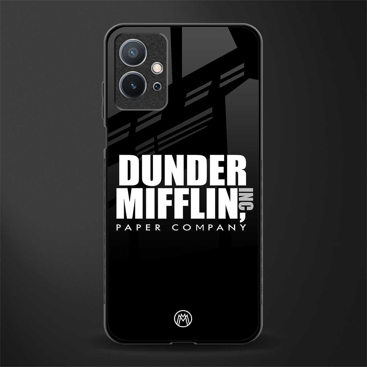 dunder mifflin glass case for vivo t1 5g image