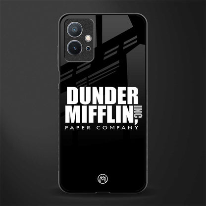 dunder mifflin glass case for vivo y75 5g image