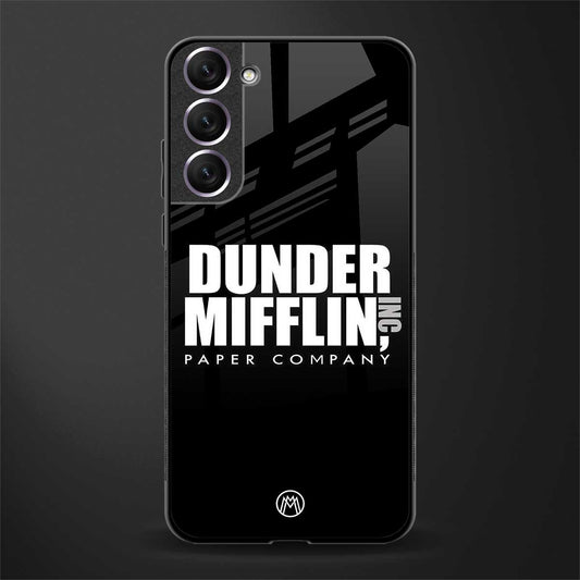 dunder mifflin glass case for samsung galaxy s21 plus image