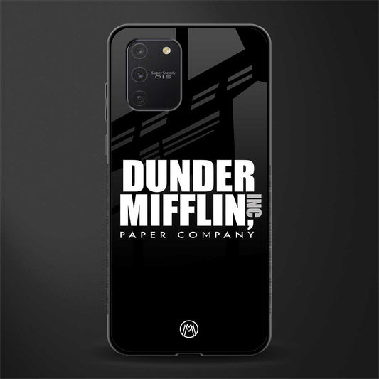 dunder mifflin glass case for samsung galaxy a91 image