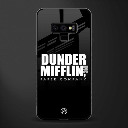 dunder mifflin glass case for samsung galaxy note 9 image