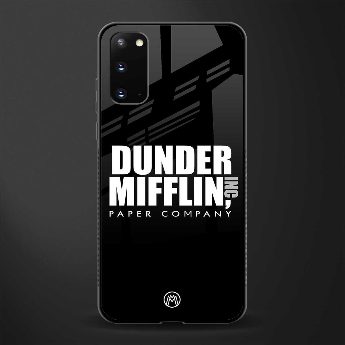 dunder mifflin glass case for samsung galaxy s20 image