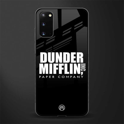 dunder mifflin glass case for samsung galaxy s20 image