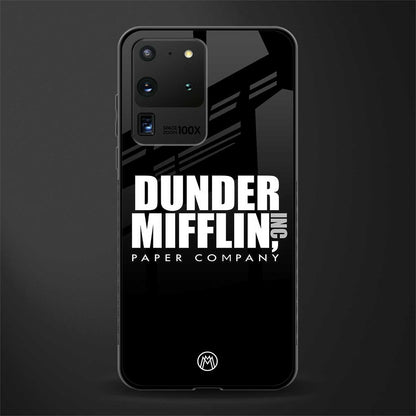 dunder mifflin glass case for samsung galaxy s20 ultra image