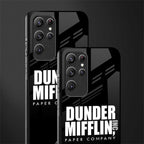 dunder mifflin glass case for samsung galaxy s22 ultra 5g image-2