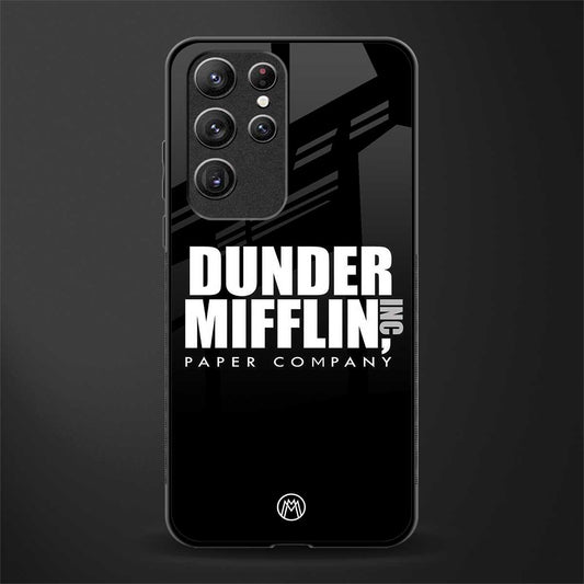 dunder mifflin glass case for samsung galaxy s22 ultra 5g image