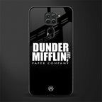dunder mifflin glass case for redmi note 9 image