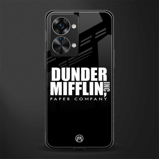 dunder mifflin glass case for phone case | glass case for oneplus nord 2t 5g