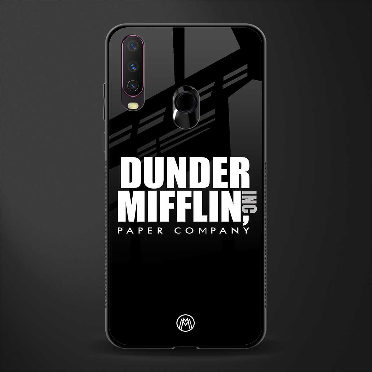 dunder mifflin glass case for vivo y12 image