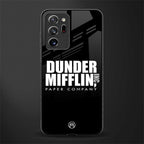 dunder mifflin glass case for samsung galaxy note 20 ultra 5g image