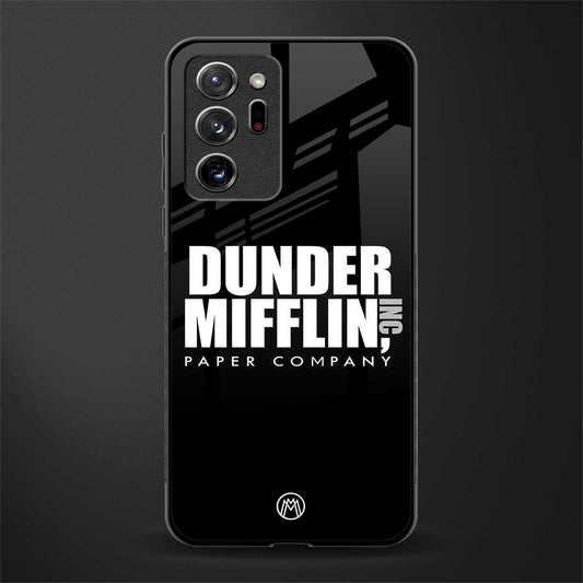 dunder mifflin glass case for samsung galaxy note 20 ultra 5g image
