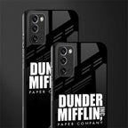 dunder mifflin glass case for samsung galaxy note 20 image-2