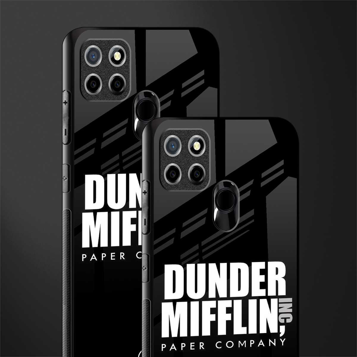 dunder mifflin glass case for realme narzo 30a image-2