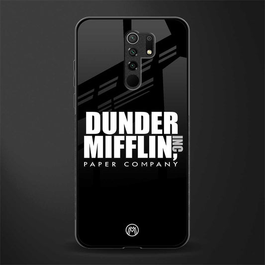 dunder mifflin glass case for poco m2 image