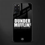 dunder mifflin glass case for samsung galaxy s20 plus image