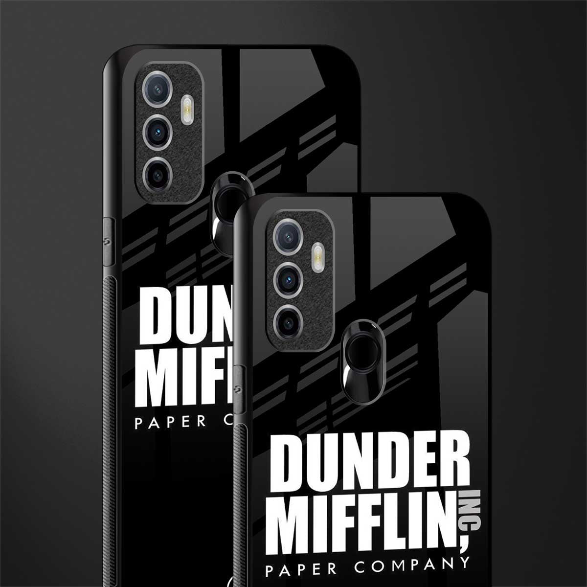dunder mifflin glass case for oppo a53 image-2