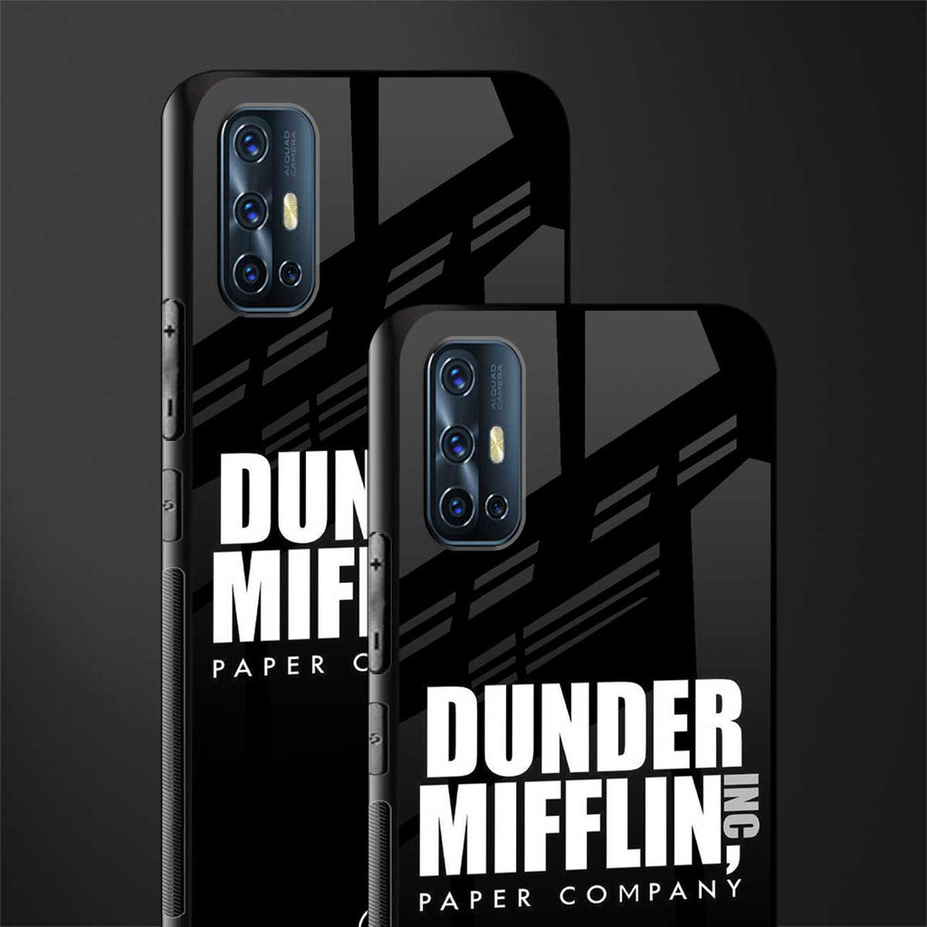 dunder mifflin glass case for vivo v17 image-2