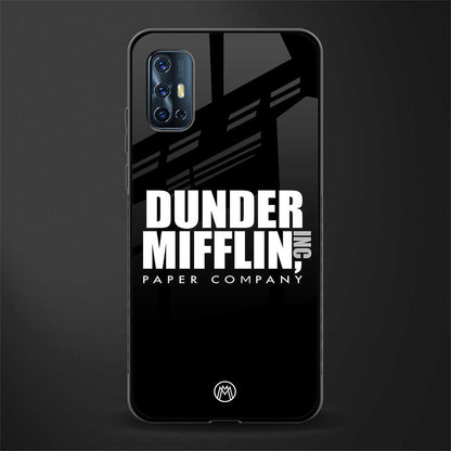 dunder mifflin glass case for vivo v17 image