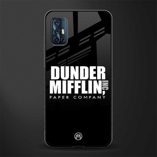 dunder mifflin glass case for vivo v17 image