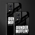 dunder mifflin glass case for vivo v20 image-2