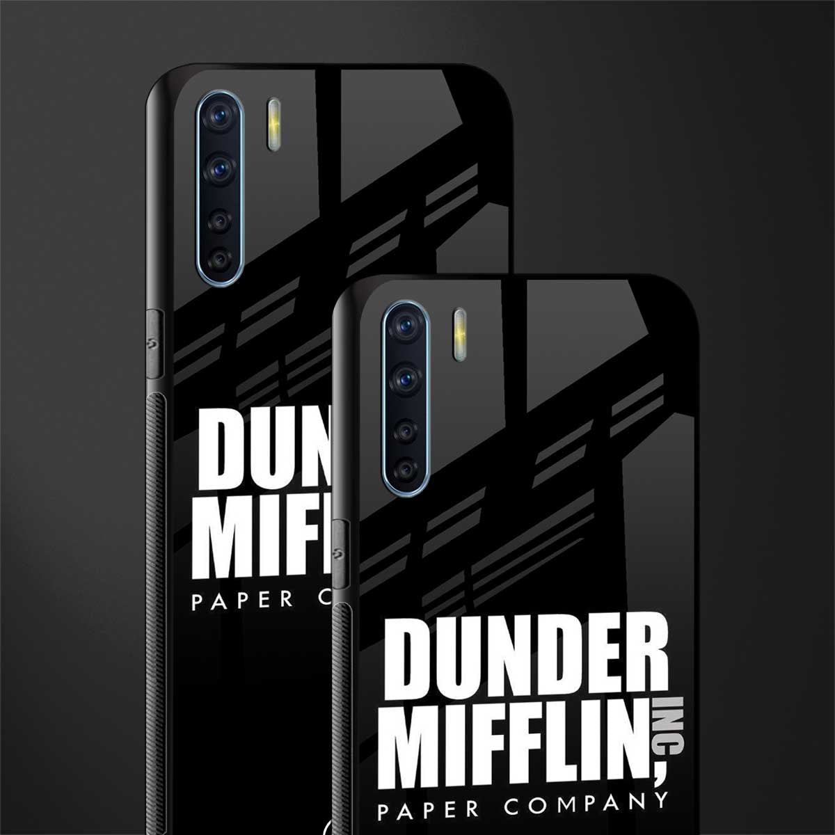dunder mifflin glass case for oppo f15 image-2