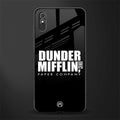 dunder mifflin glass case for redmi 9a image