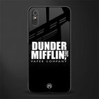dunder mifflin glass case for redmi 9a image