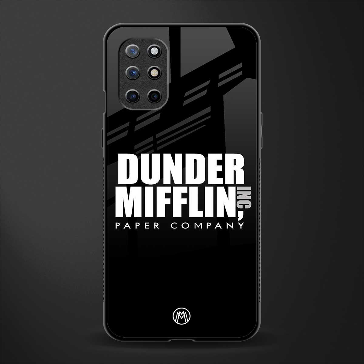 dunder mifflin glass case for oneplus 8t image