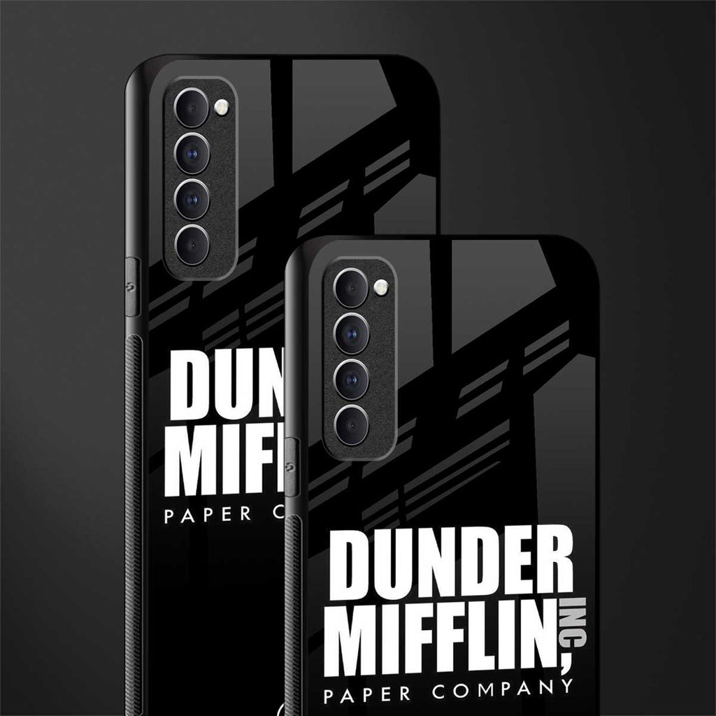 dunder mifflin glass case for oppo reno 4 pro image-2