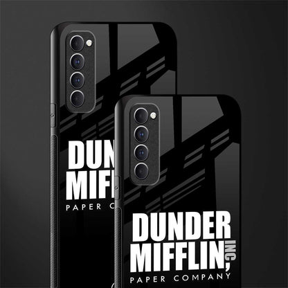 dunder mifflin glass case for oppo reno 4 pro image-2