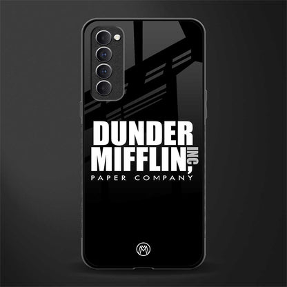 dunder mifflin glass case for oppo reno 4 pro image