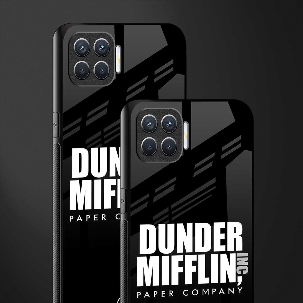 dunder mifflin glass case for oppo f17 image-2
