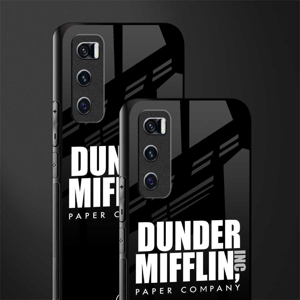 dunder mifflin glass case for vivo v20 se image-2